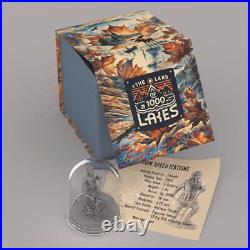 2023 Canada Maple. 9999 1oz Indian Land of a Thousand Lakes Series