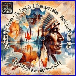 2023 Canada Maple. 9999 1oz Indian Land of a Thousand Lakes Series