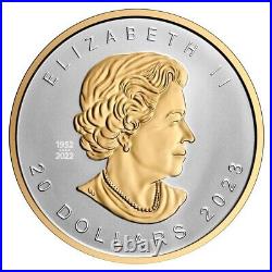 2023 Canada Maple Leaf 1 Oz Silver Ultra High Relief $20 Coin OGP Box COA JP395