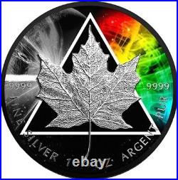 2023 Canada Maple Leaf Dark Side of the Queen Edition 1 oz. 999 Silver Coin