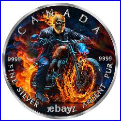 2023 Canada Maple Ruthenium Dark Riders Burning Rider 1oz Silver Coin