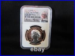 2023 Canada Peace Dollar 1 oz Silver Rose Gilt NGC PF70 FDI Last Coin WithQEII