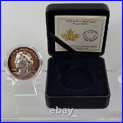 2023 Canada Peace Dollar Ultra High Relief 1 oz Silver Pulsating Rose Gilt Proof