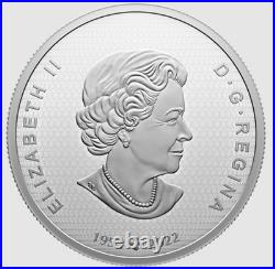 2023 Canadian Collage -Colourized portrait of canada $50 3 oz coin 99.99% Silver