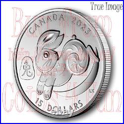 2023 Lunar Year of the Rabbit $15 Pure Silver Proof Coin #2 Canada