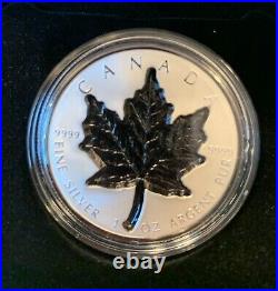 2023 Super Incuse Rhodium Maple Leaf 1oz. 9999 Silver Coin Canada 3rd in series