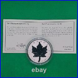 2023 Super Incuse Silver Maple Leaf SML $20 1OZ Pure Silver Proof Coin Canada