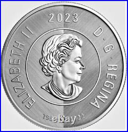 2023 W CANADA $2 POLAR BEAR Winnipeg Mint Mark 1oz. 9999 Pure Silver Coin