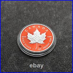 2024 1OZ Silver Canada Maple Leaf Space Red Etui Certificate NEW ONLY 250pc #1