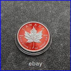 2024 1OZ Silver Canada Maple Leaf Space Red Etui Certificate NEW ONLY 250pc #1