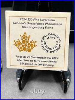 2024 $20 Canada's Unexplained Phenomena The Langenburg Event Pure Silver Coin