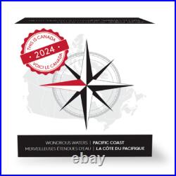 2024 $20 This is Canada Wondrous Waters Pacific Coast Pure Silver Coin