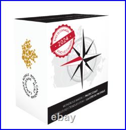 2024 $20 This is Canada Wondrous Waters Pacific Coast Pure Silver Coin