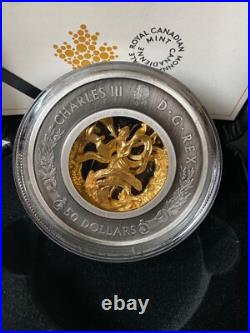 2024 $50 Allegory of Freedom 3D Pure 143.0 gr. 9999 Silver Coin Canada