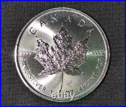 2024 $5 Canadian Maple Leaf 31.1g of. 9999 Silver Uncirculated Prooflike New