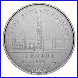 2024 CANADA $1 PARLIAMENT Emanuel Hahn's Original Sketch. 9999 Silver Pure