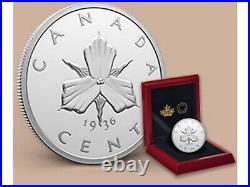 2024 CANADA TRILLIUM Emanuel Hahn Lost Designs 1 Cent 2oz. 9999 Pure Silver Coin