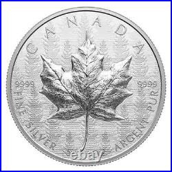 2024 CANADA Ultra-High Relief Silver Maple Leaf $50 5oz. 9999 Pure Silver Coin