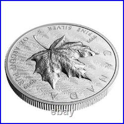 2024 CANADA Ultra-High Relief Silver Maple Leaf $50 5oz. 9999 Pure Silver Coin