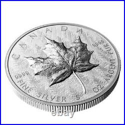 2024 CANADA Ultra-High Relief Silver Maple Leaf $50 5oz. 9999 Pure Silver Coin