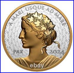 2024 Canada $1 Peace Dollar One Ounce Fine Silver Coin