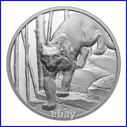 2024 Canada 1 oz Silver Proof Coin Great Hunters Cougar Ultra High Relief