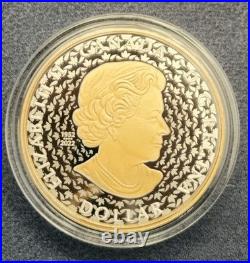 2024 Canada 1oz Pure Silver Peace Dollar Yellow Gold Plated UHR Coin RCM 244114 2024 Canada 1oz Pure Silver Peace Dollar Yellow Gold Plated UHR Coin RCM 244114