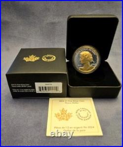 2024 Canada 1oz Pure Silver Peace Dollar Yellow Gold Plated UHR Coin RCM 244114 2024 Canada 1oz Pure Silver Peace Dollar Yellow Gold Plated UHR Coin RCM 244114