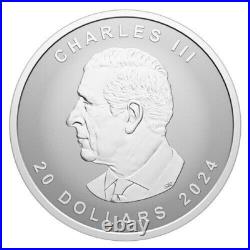 2024 Canada $20 Fine Silver Coin Ultra-High Relief 1 oz. Silver Maple Leaf