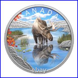 2024 Canada $20 Wildlife Reflections Moose Pure Silver Coin