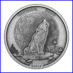 2024 Canada $30 The Howling Wolf 2 oz Pure Silver Coin
