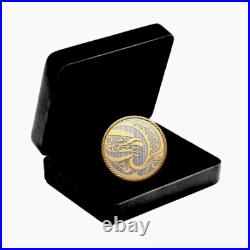 2024 Canada $30 The Hunter 2 oz Fine Silver & Gold-plated Coin