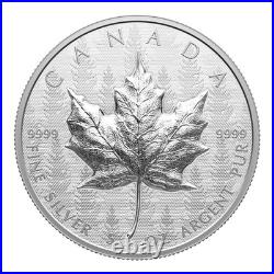 2024 Canada $50 Ultra-High Relief Maple Leaf 5 Ounce Pure Silver Coin