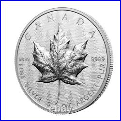 2024 Canada $50 Ultra-High Relief Maple Leaf 5 Ounce Pure Silver Coin