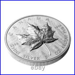 2024 Canada $50 Ultra-High Relief Maple Leaf 5 Ounce Pure Silver Coin