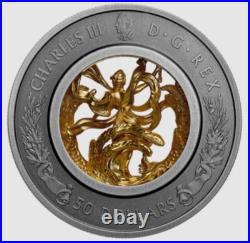 2024 Canada Allegory Of Freedom $50 99.99% Pure Silver Coin With Box And Coa