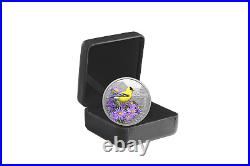 2024 Canada Colorful Birds American Goldfinch 1 oz Silver Proof Coin