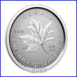 ­ 2024 Canada Flag 60th Ann. Fractional 1.90 oz Silver Coin Set Mintage of 3500