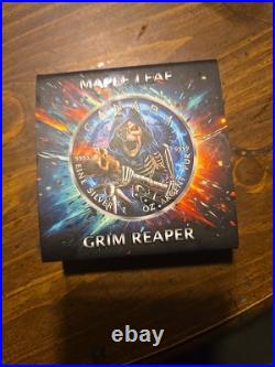 2024 Canada Maple Leaf Grim Reaper Armageddon VII 1 Oz Silver Coin 40