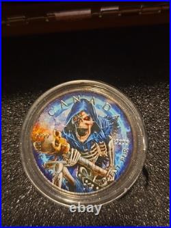 2024 Canada Maple Leaf Grim Reaper Armageddon VII 1 Oz Silver Coin 40
