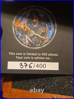 2024 Canada Maple Leaf Grim Reaper Armageddon VII 1 Oz Silver Coin 40