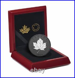 2024 Canada Maple Leaves in Motion $50 5 oz INCUSE! Rhodium over 99.99% silver
