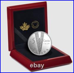 2024 Canada Masters Club Lost Designs Wheat 5 Cents 99.99% Pure Silver Coin