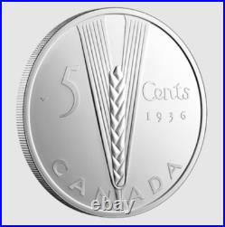 2024 Canada Masters Club Lost Designs Wheat 5 Cents 99.99% Pure Silver Coin