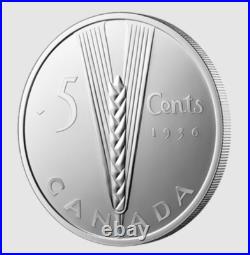 2024 Canada Masters Club Lost Designs Wheat 5 Cents 99.99% Pure Silver Coin