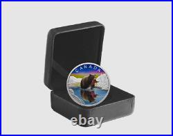 2024 Canada Wildlife Reflections Grizzly Bear $20 99.99% Pure Silver Coin
