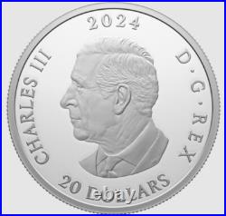 2024 Canada Wildlife Reflections Moose $20 99.99% Pure Silver Coin In Stock 2024 Canada Wildlife Reflections Moose $20 99.99% Pure Silver Coin In Stock