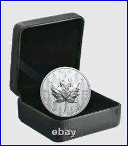 2024 Maple Leaf Canada Ultra-High Relief UHR SML $20 1 OZ Pure Silver Proof Coin