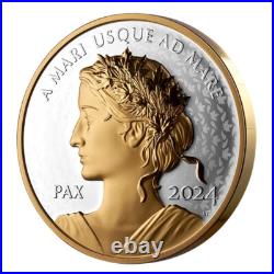 2024 Peace Dollar Yellow Gold plated Pure Silver Coin Canada 2024 Peace Dollar Yellow Gold plated Pure Silver Coin Canada