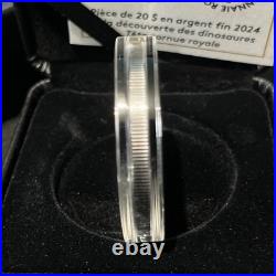 2024 Royal Horned Face Discovering Dinosaurs $20 Pure Silver Coin Canada